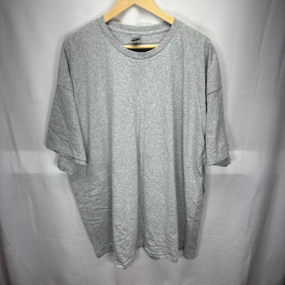 New Adult 3X Gildan Ultra Soft Cotton‎ T-Shirt Gray 3XL Tee Blank Plain